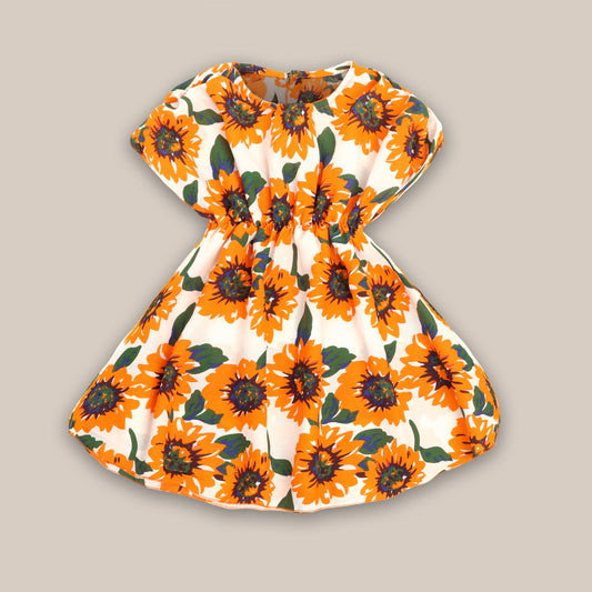 Floral Printed Dress For Girls