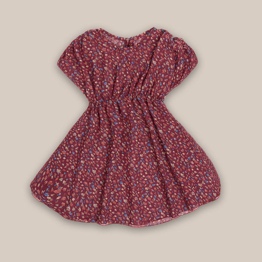 Floral Printed Dress For Girls