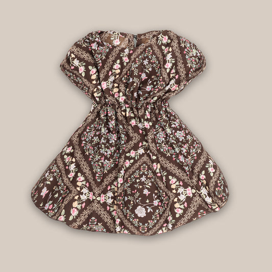 Floral Printed Dress For Girls