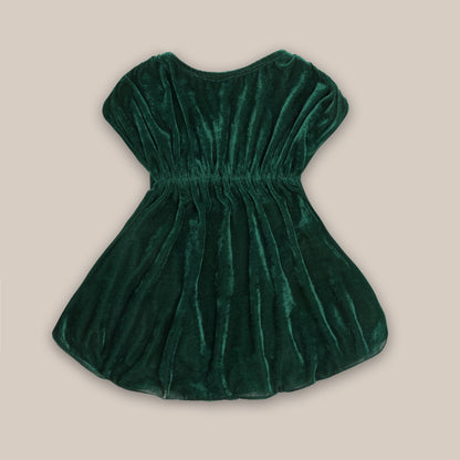 Rudraaksha Stylish Velvet Dress For Girls