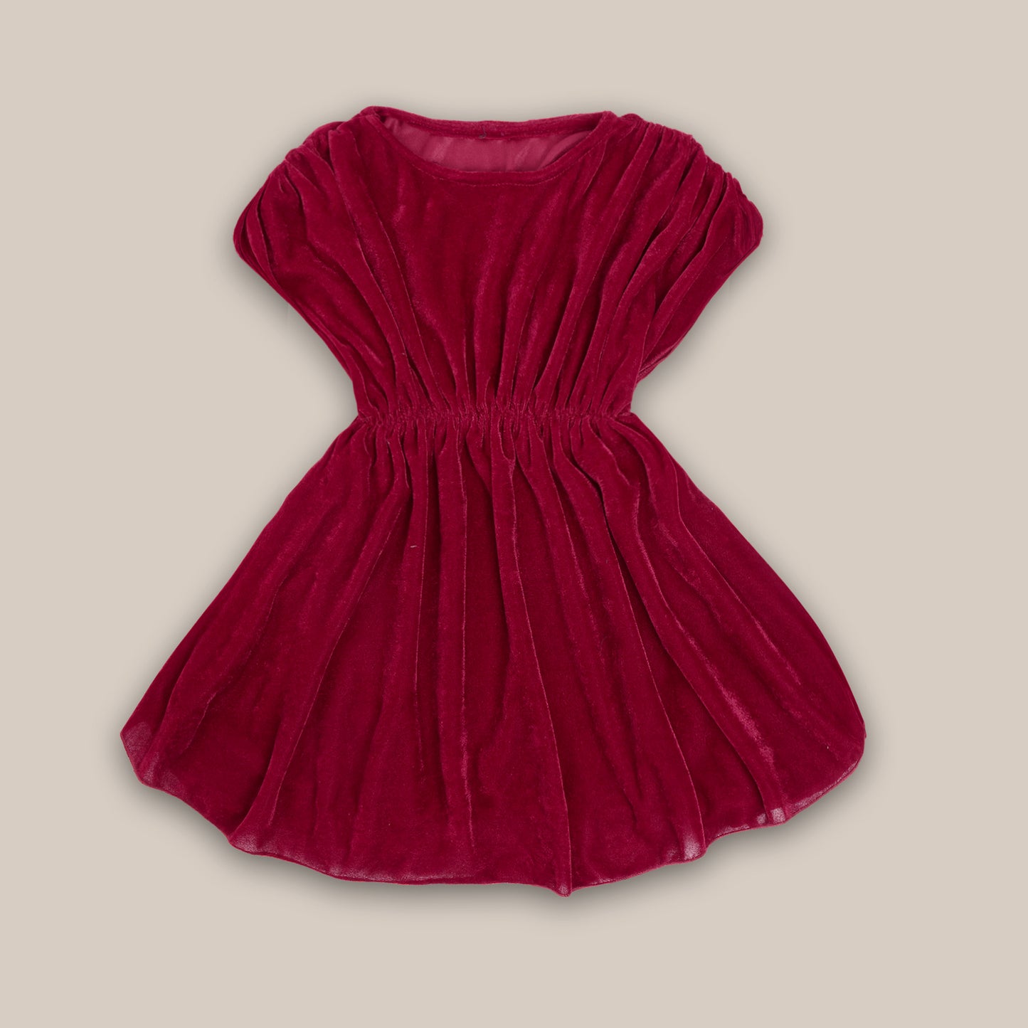 Rudraaksha Stylish Velvet Dress For Girls