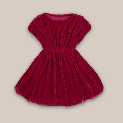 Rudraaksha Stylish Velvet Dress For Girls