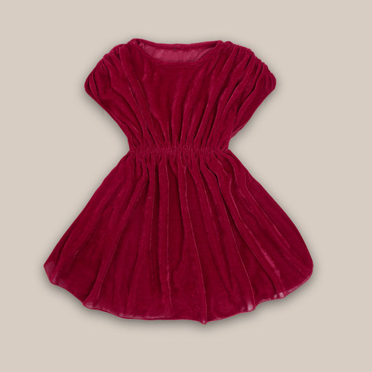 Rudraaksha Stylish Velvet Dress For Girls
