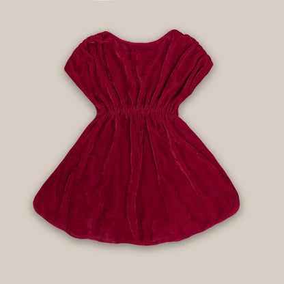 Rudraaksha Stylish Velvet Dress For Girls