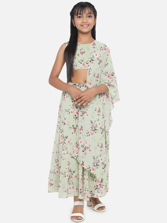 Girl's Geogette Full Stitched Readymade Lehenga Choli