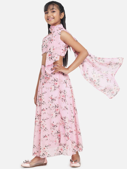 Girl's Geogette Full Stitched Readymade Lehenga Choli