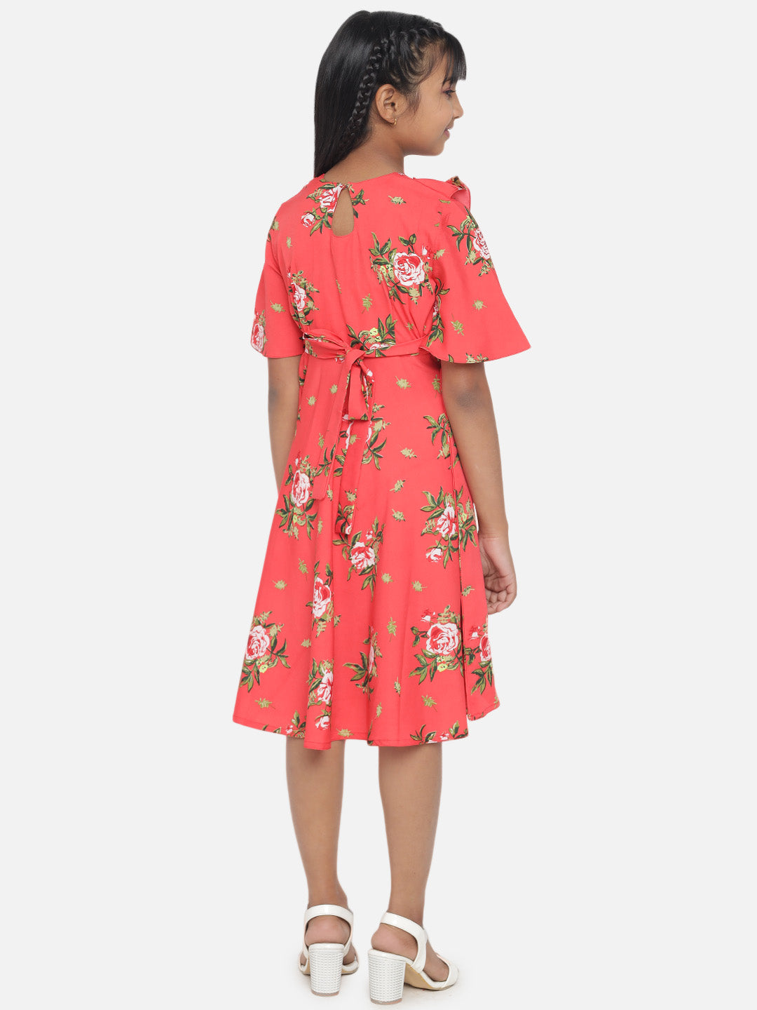 Floral Printed Dress For Girls