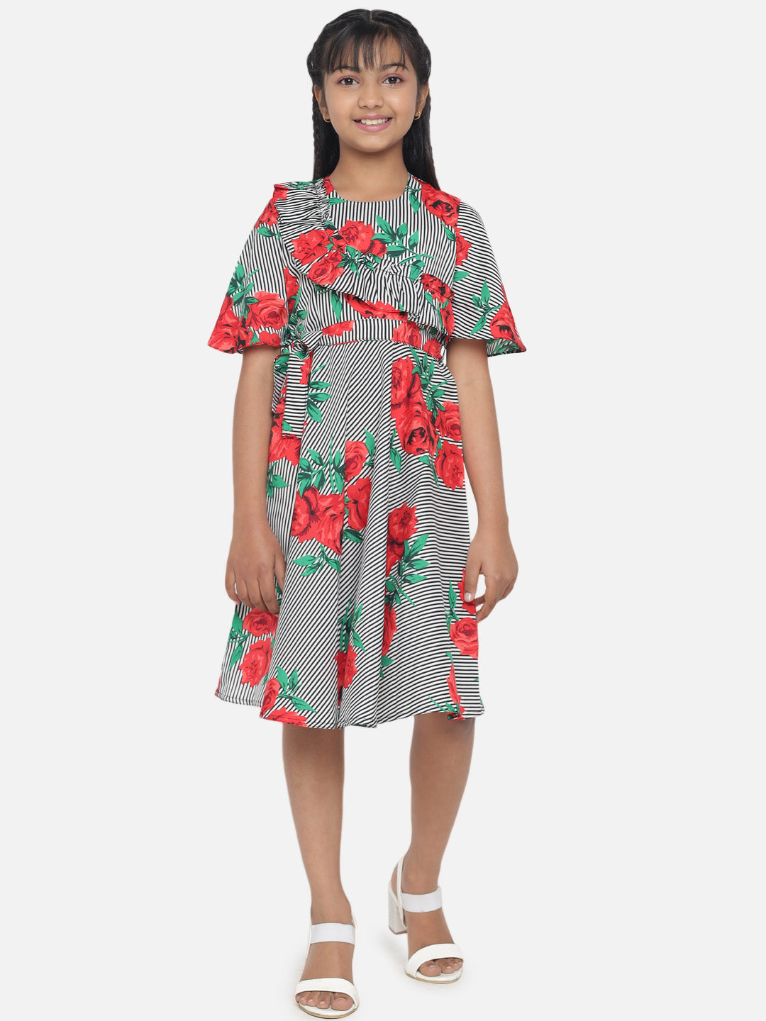 Floral Printed Dress For Girls