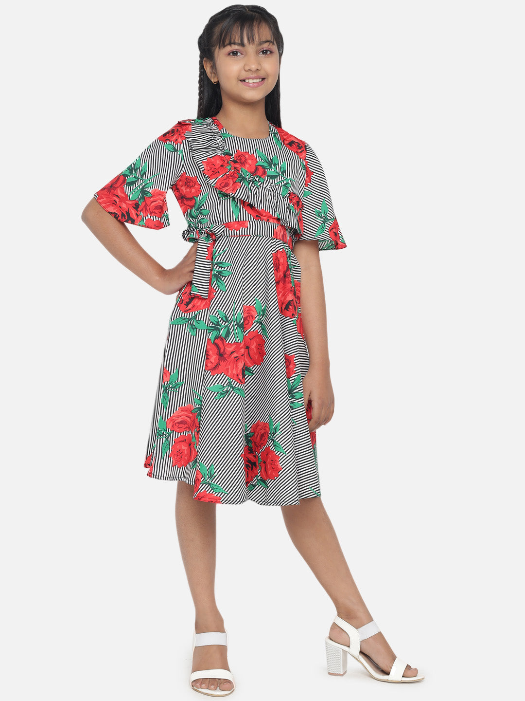Floral Printed Dress For Girls