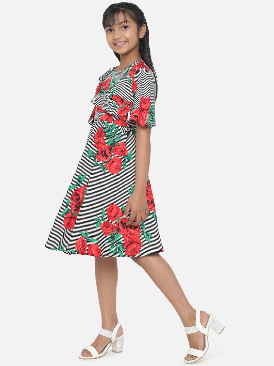 Floral Printed Dress For Girls