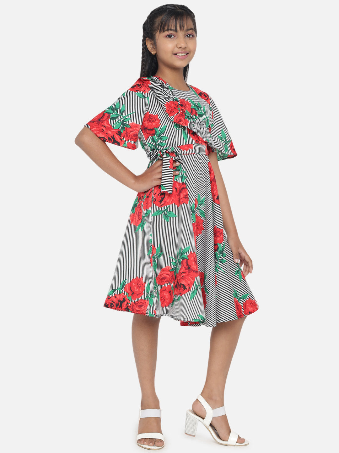 Floral Printed Dress For Girls