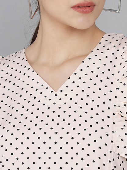 Rudraaksha Ruffled Sleeve Short Dress