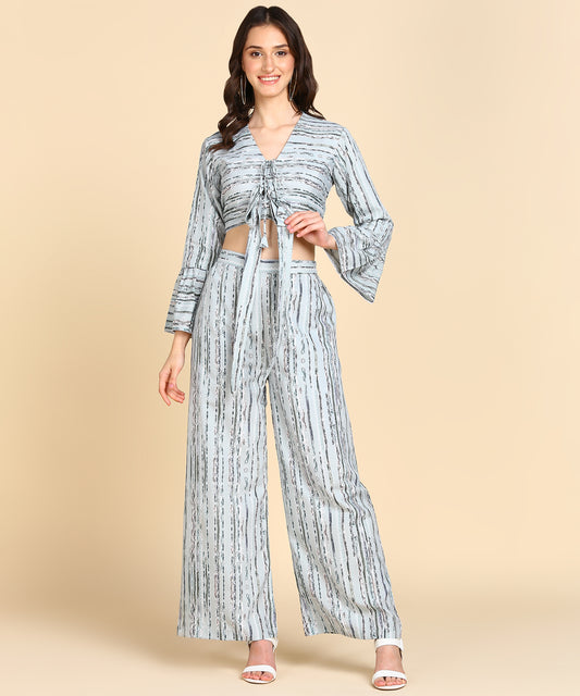 Bell Sleeve Printed Co-Ords Set