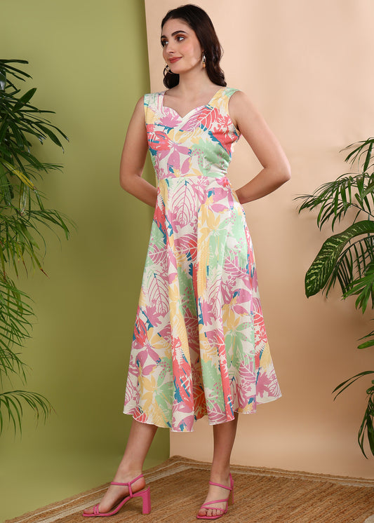 Rudraaksha trendy Cotton floral dress