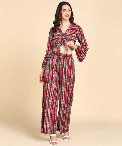 Bell Sleeve Printed Co-Ords Set