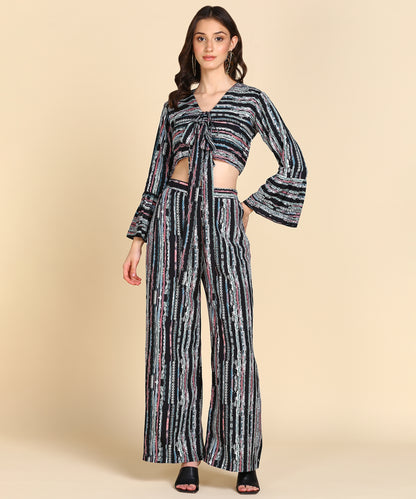 Bell Sleeve Printed Co-Ords Set