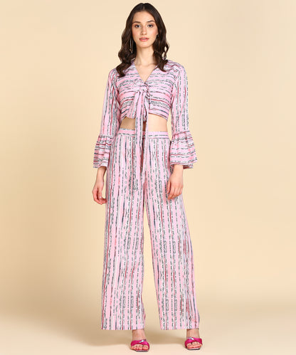 Bell Sleeve Printed Co-Ords Set