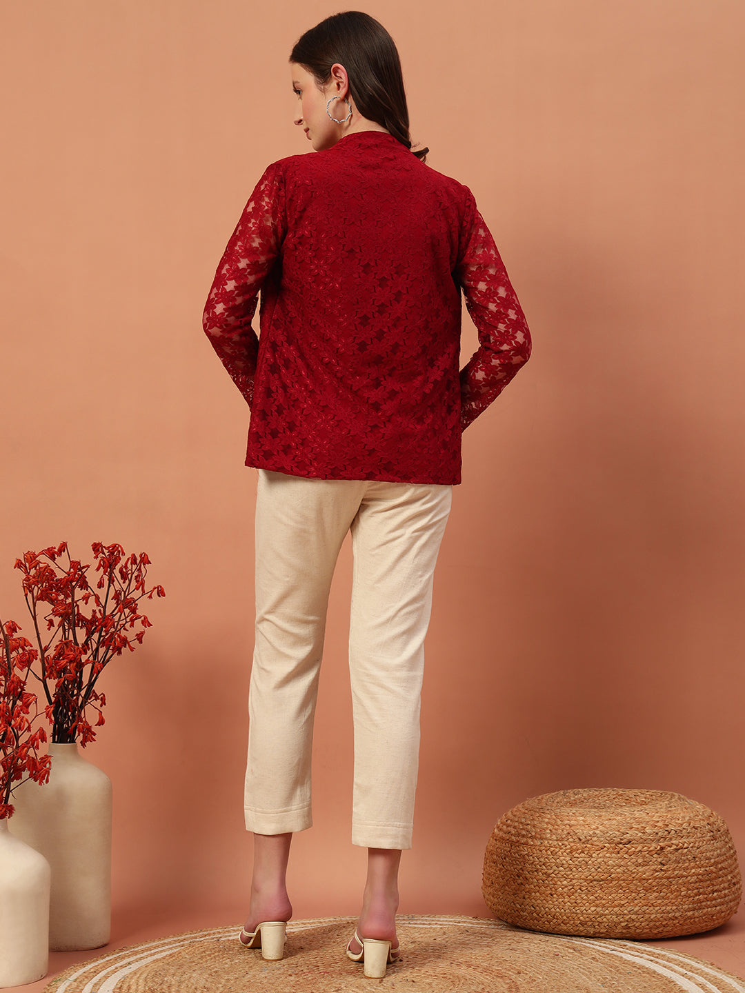 Linen Co-Ord Set with Shrug