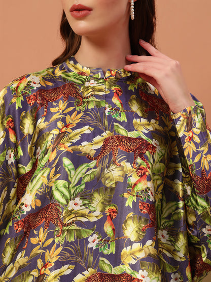 Floral Printed Kaftan Co-Ord Set