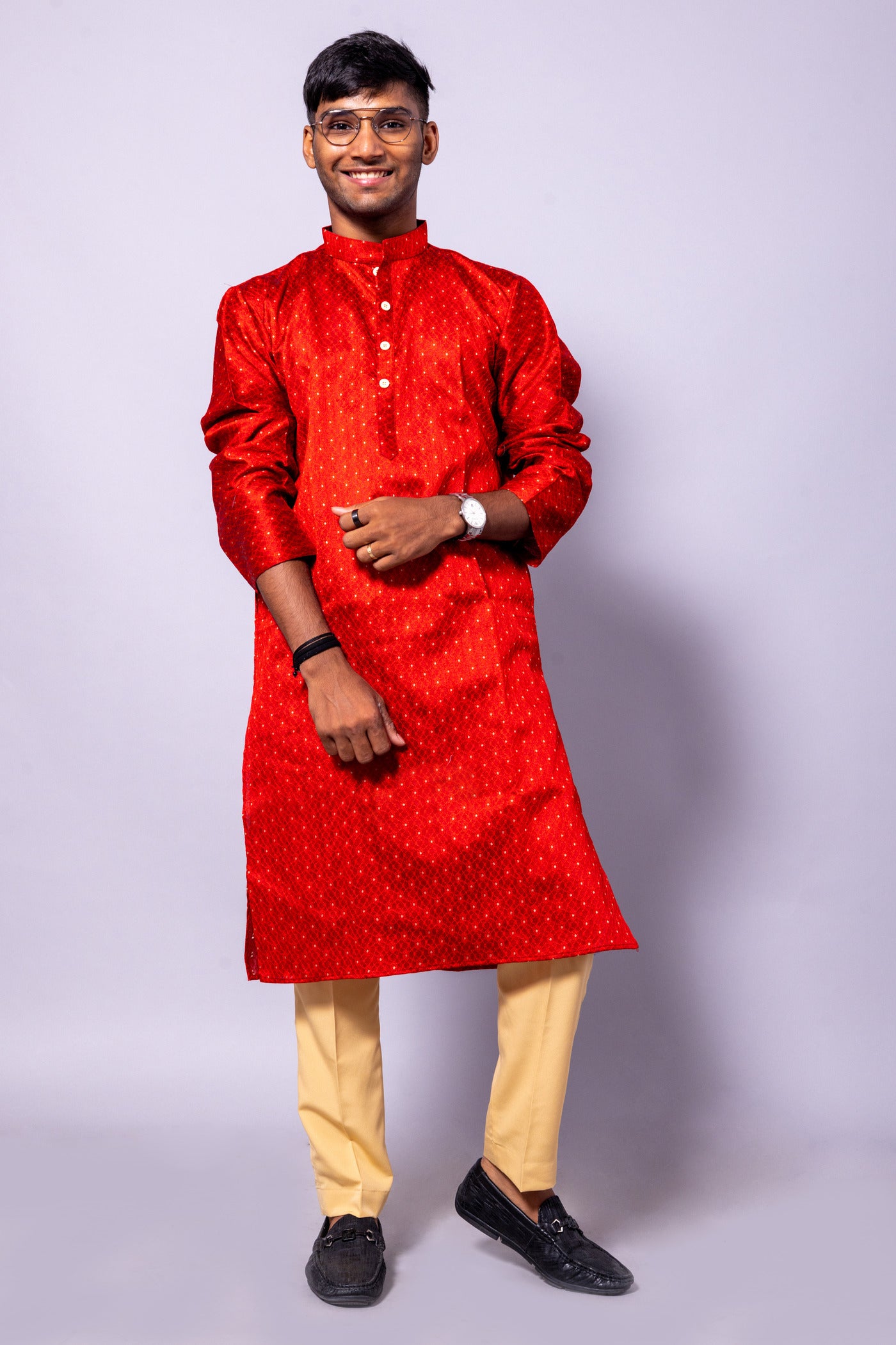 Men's Silk Kurta Pyjama Set