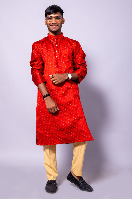 Men's Silk Kurta Pyjama Set