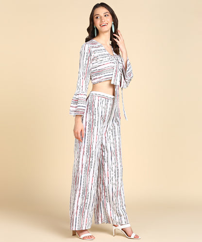 Bell Sleeve Printed Co-Ords Set