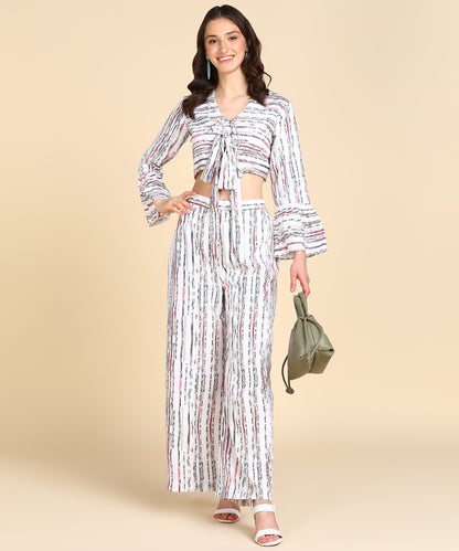 Bell Sleeve Printed Co-Ords Set