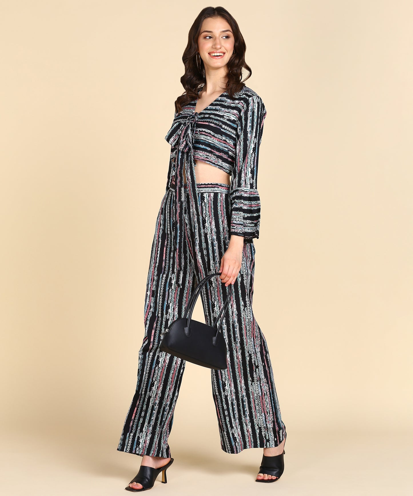 Bell Sleeve Printed Co-Ords Set