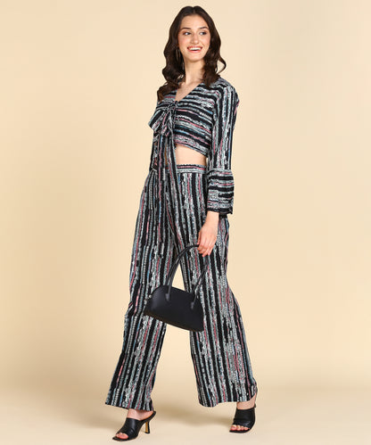 Bell Sleeve Printed Co-Ords Set