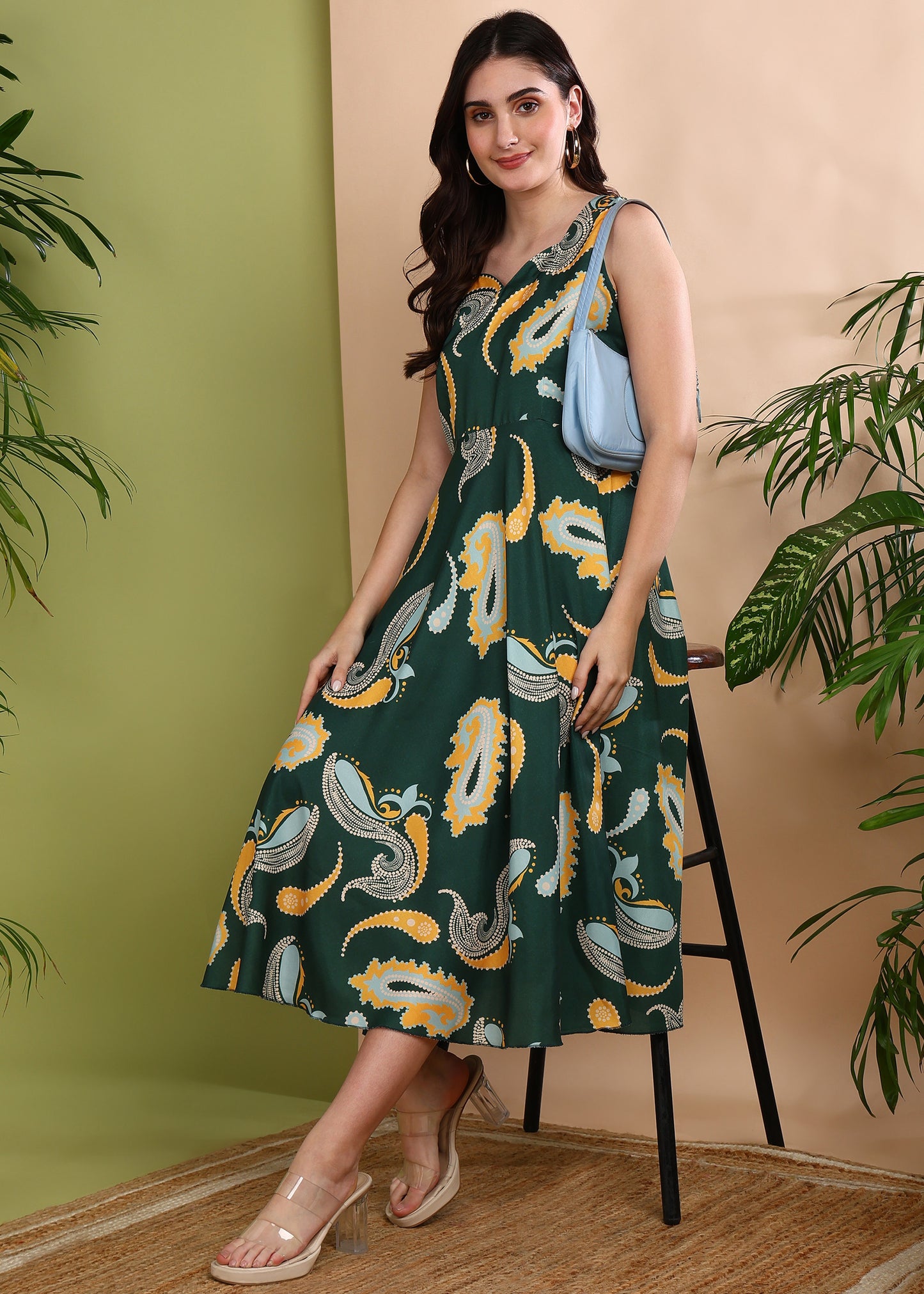 Rudraaksha trendy Cotton floral dress