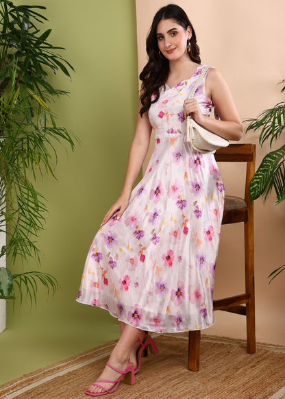 Rudraaksha trendy floral dress