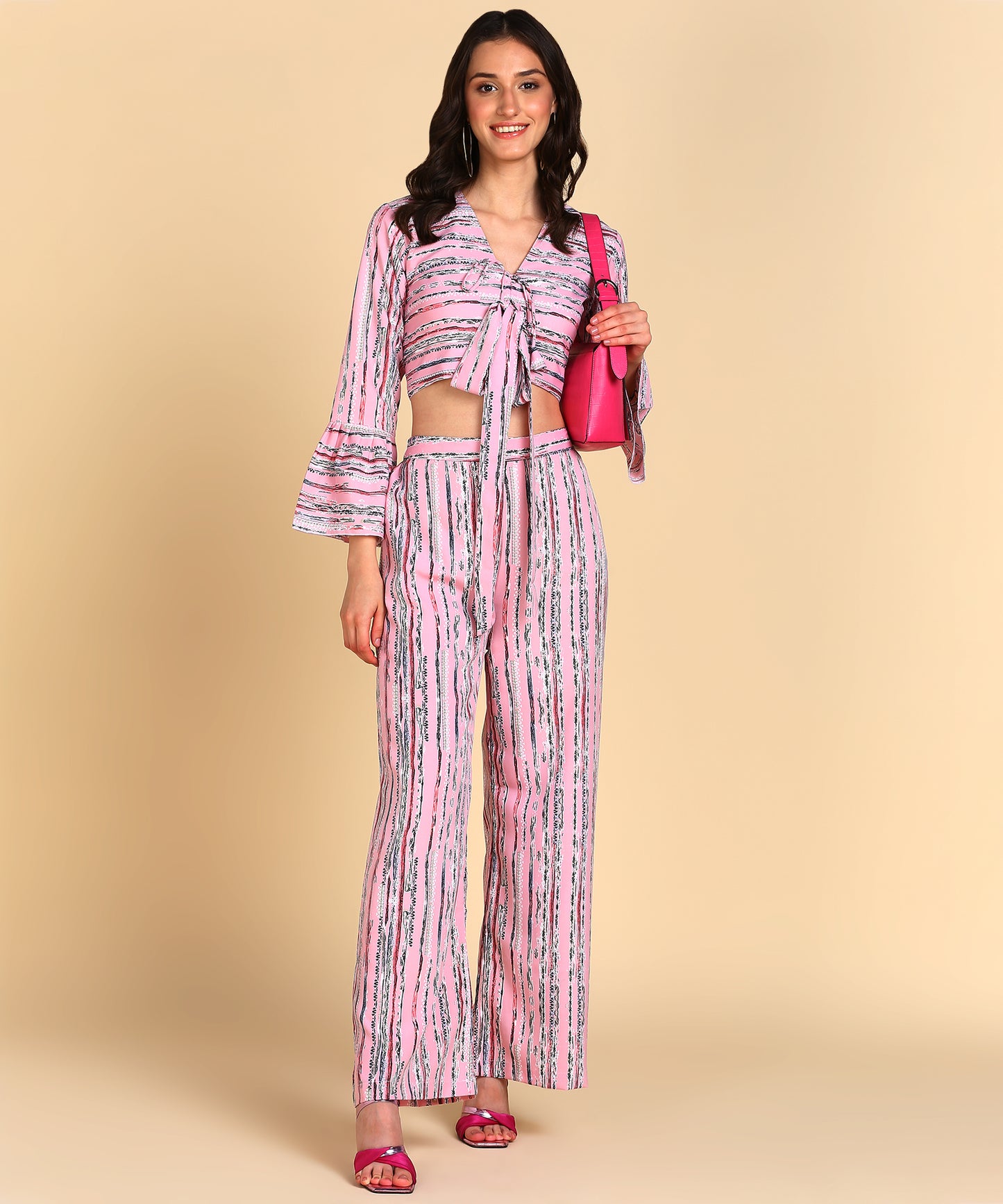 Bell Sleeve Printed Co-Ords Set