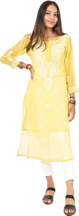 Georgette Chikankari Kurti