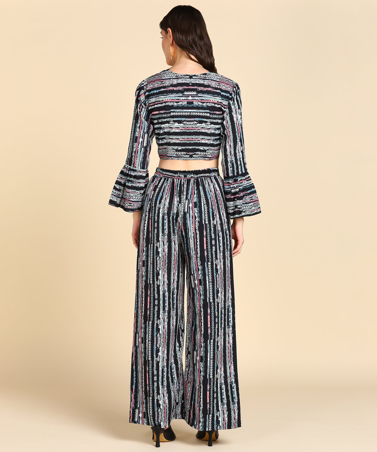 Bell Sleeve Printed Co-Ords Set