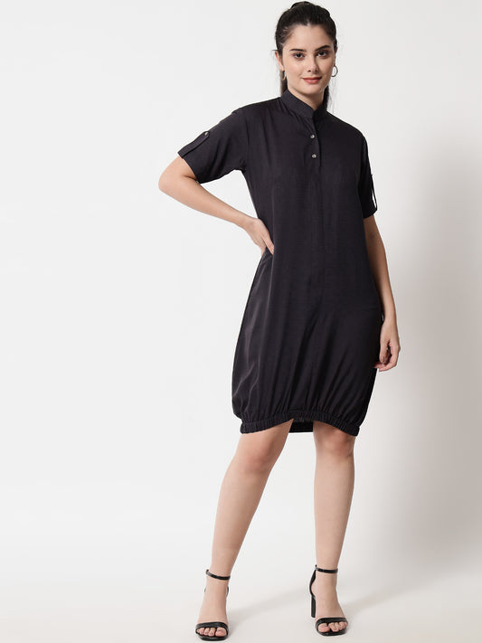 Elasticated short dress