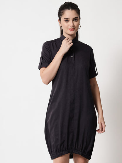 Elasticated short dress