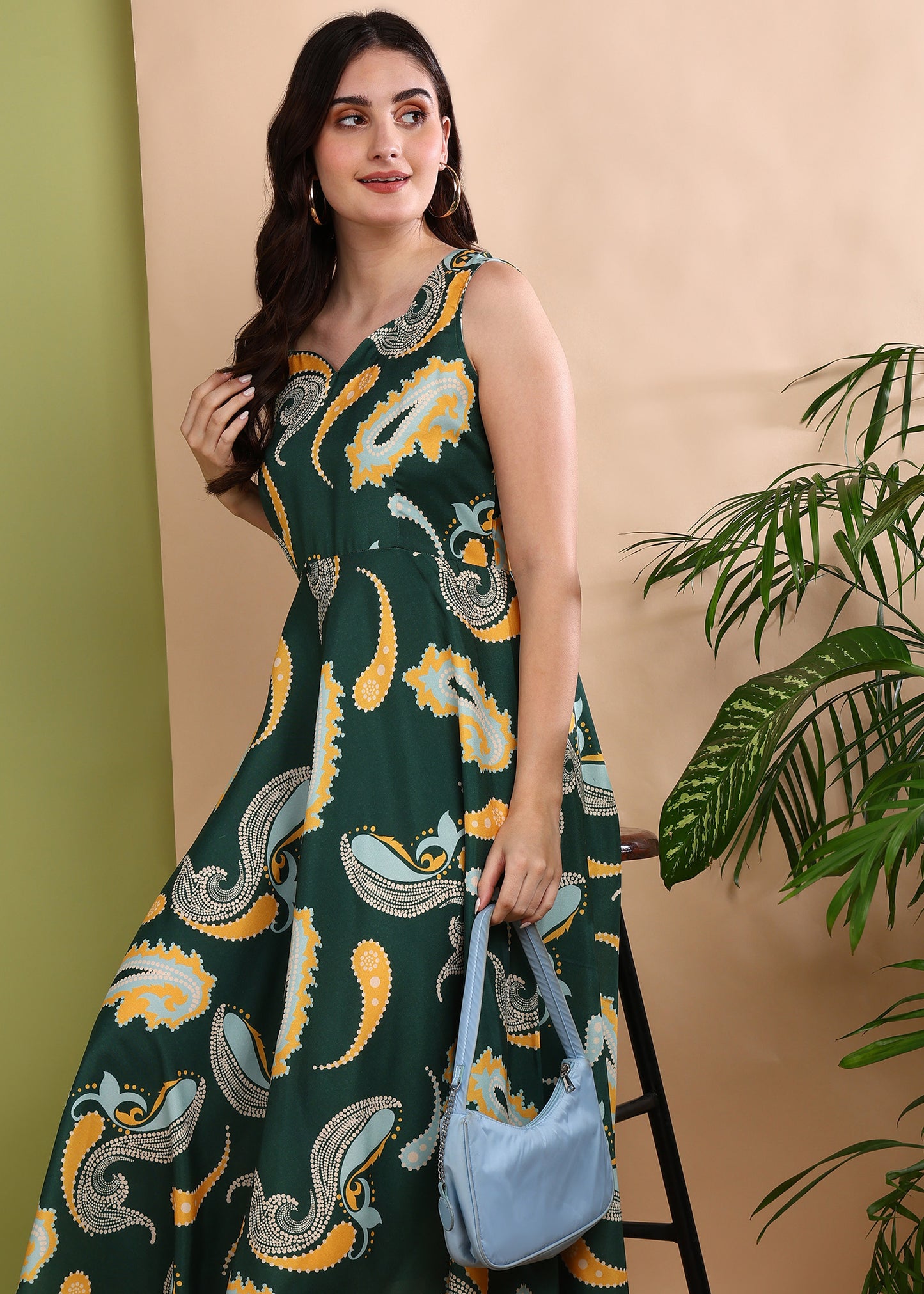 Rudraaksha trendy Cotton floral dress