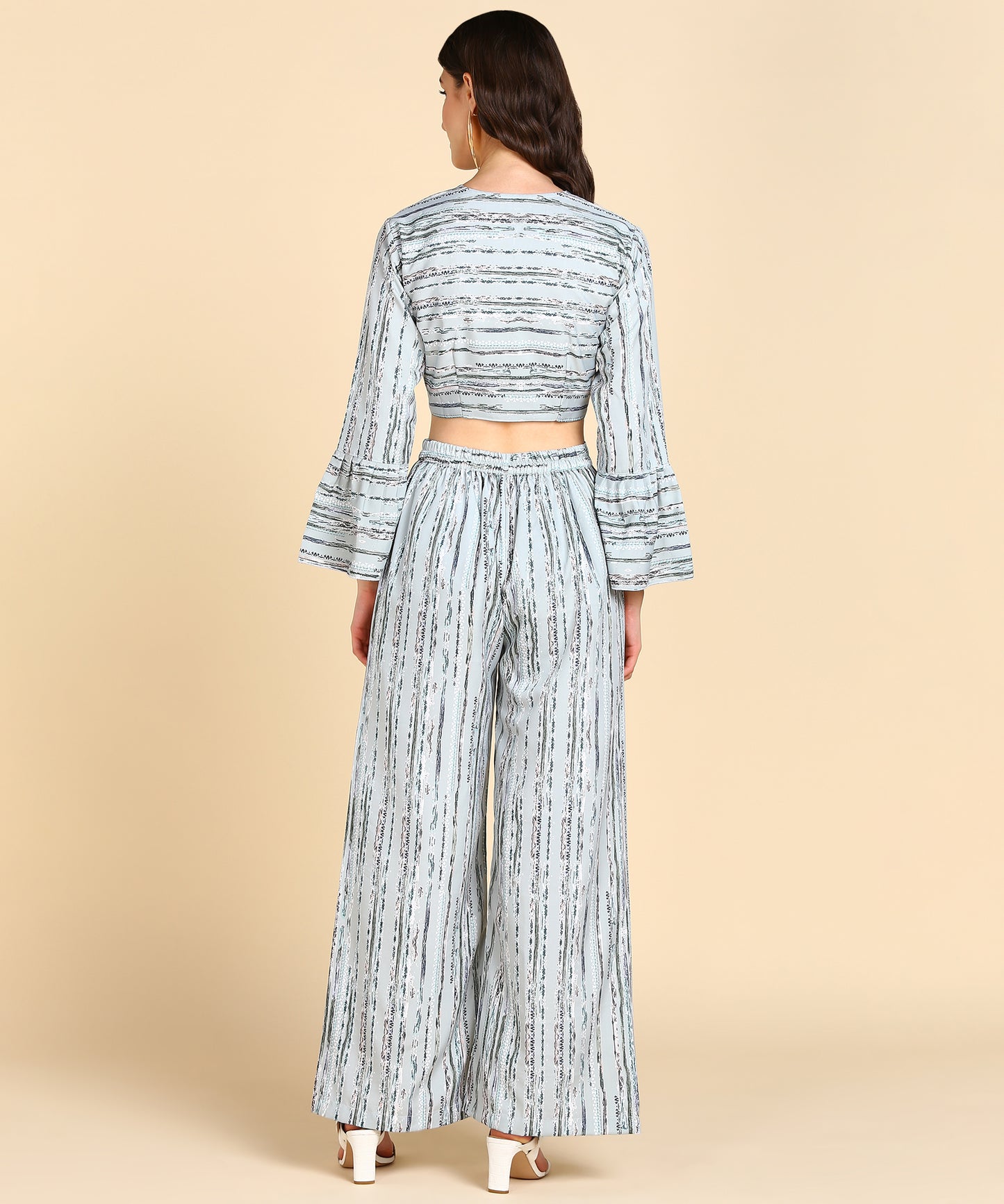 Bell Sleeve Printed Co-Ords Set