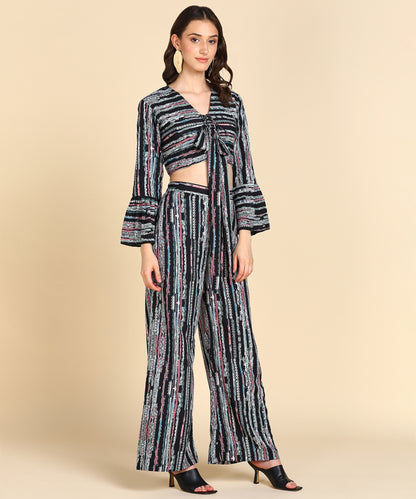 Bell Sleeve Printed Co-Ords Set