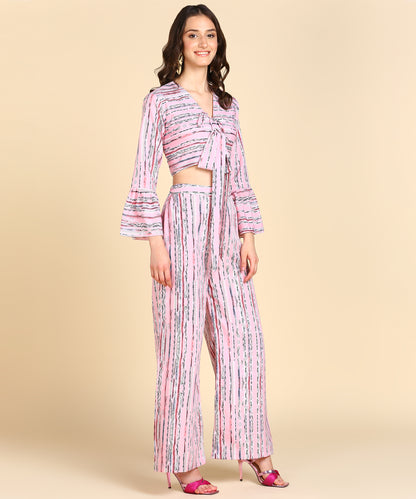 Bell Sleeve Printed Co-Ords Set
