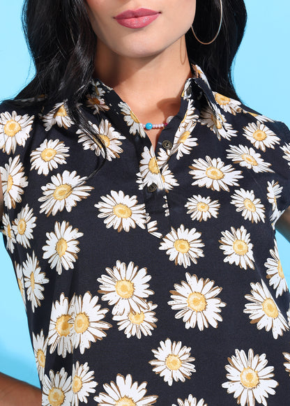 Rudraaksha Floral Collared Top