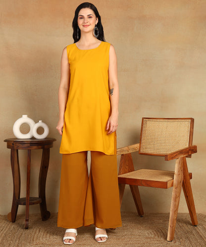 Chikankari Straight Kurta with Palazzo & Dupatta set