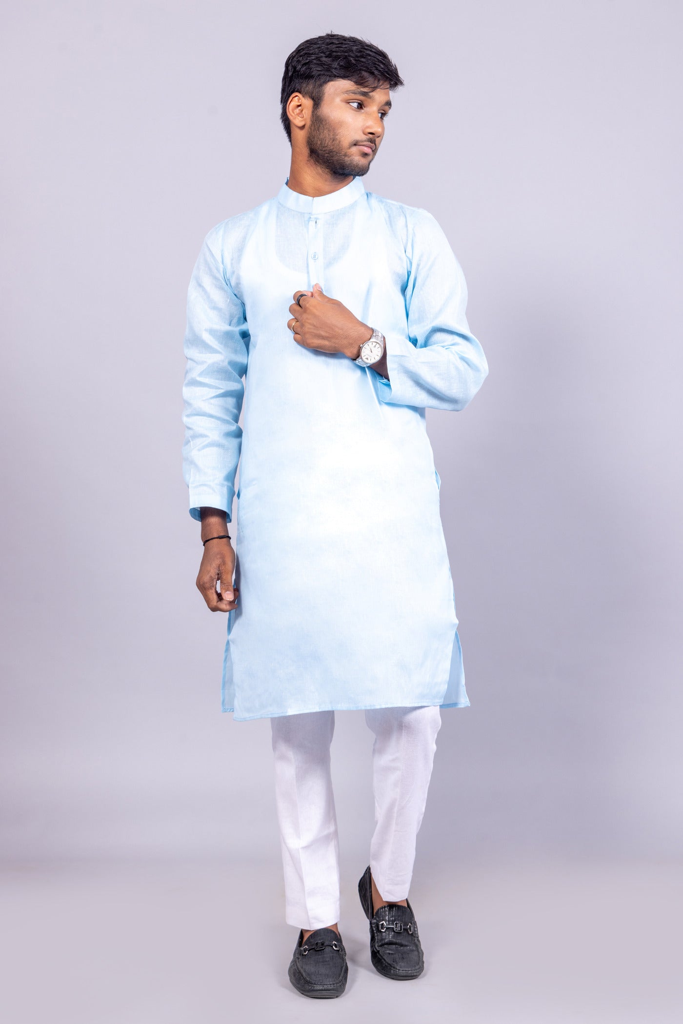 Rudraaksha Designer Kurta Pajama Set for Men Wedding Party -Stylish Kurta Pajama, Men's Kurta Set,