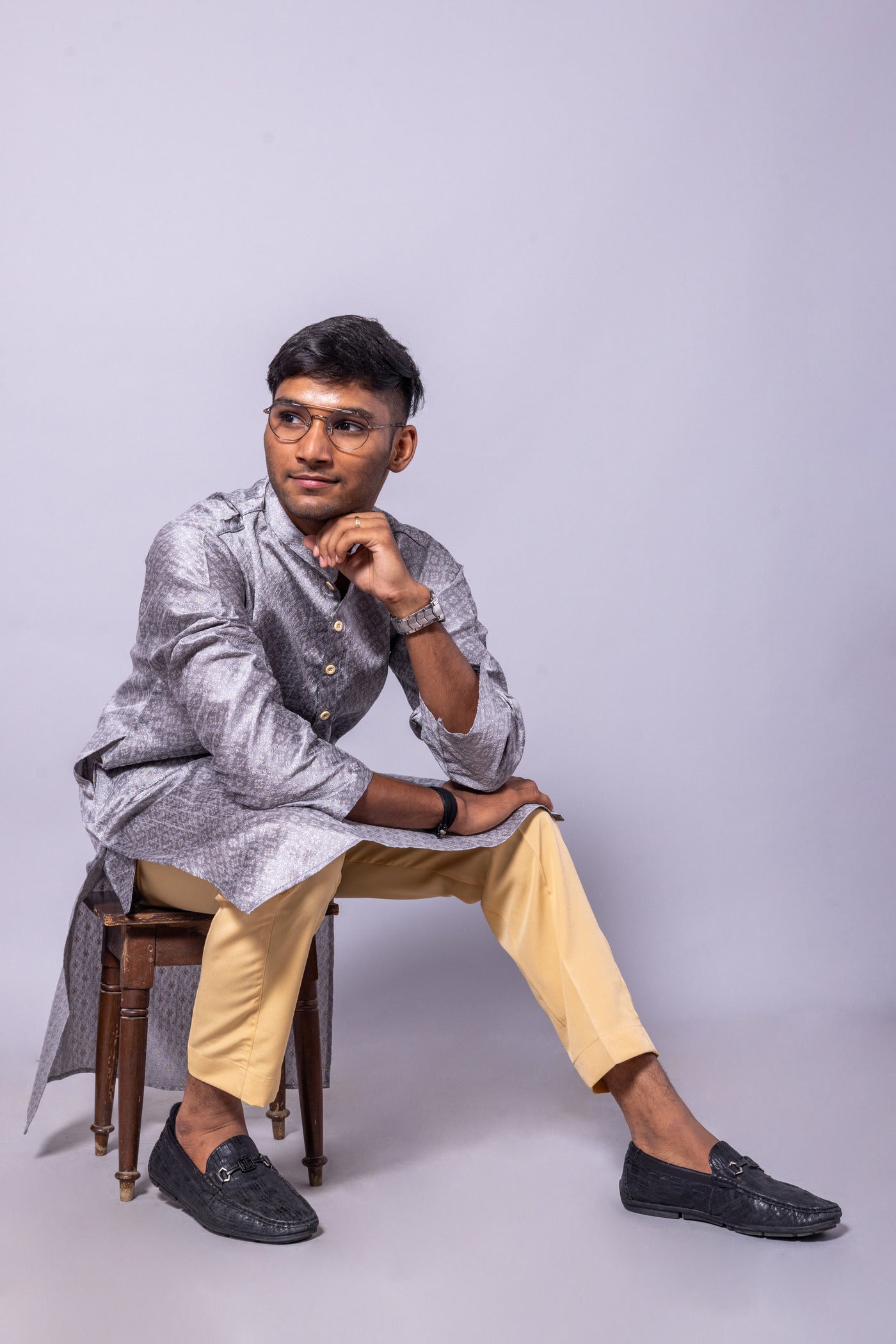 Men's Silk Kurta Pyjama Set