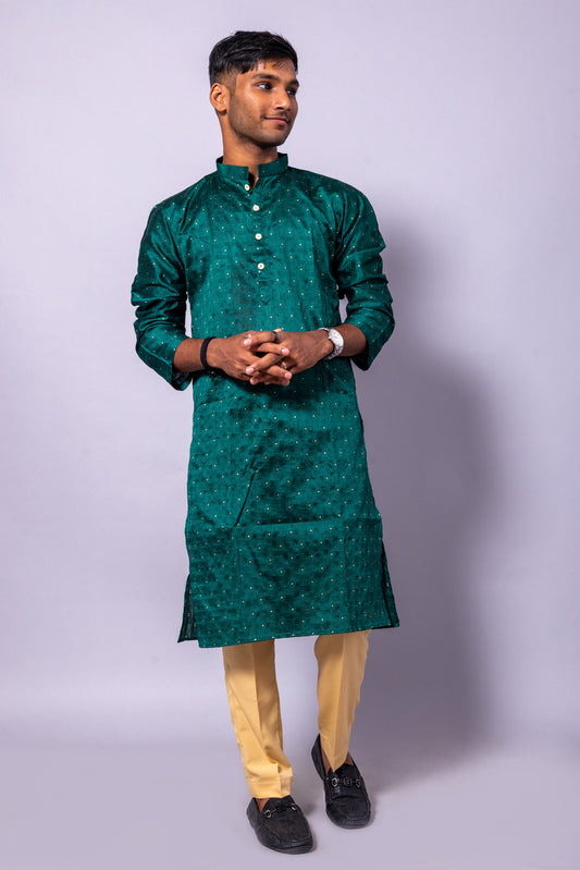 Men's Silk Kurta Pyjama Set