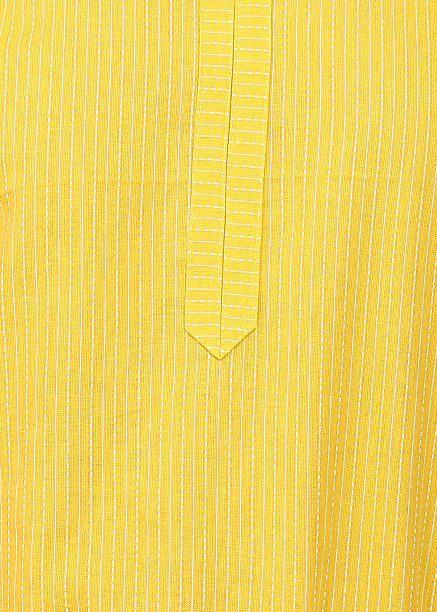 Rudraaksha Yellow Cotton Co-Ord Set for Women | Sleeveless Kurti Top & Straight Pants | Summer Wear Cotton Set RUDRAAKSHA