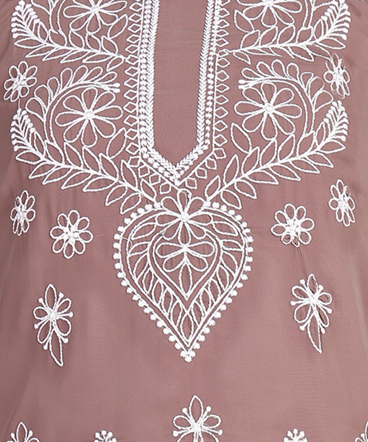 Chikankari Straight Kurta with Palazzo & Dupatta set