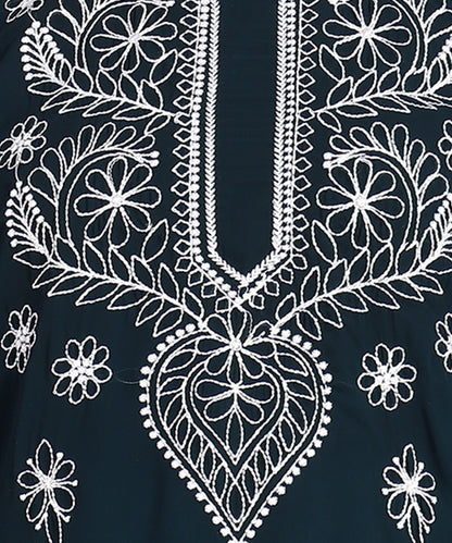 Chikankari Straight Kurta with Palazzo & Dupatta set