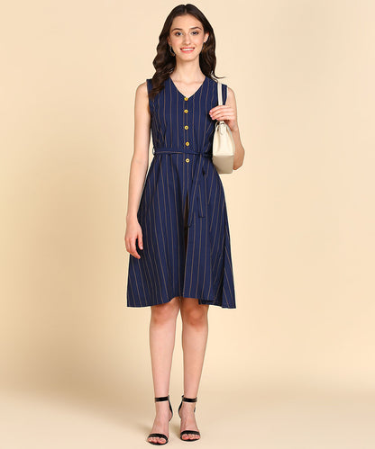Rudraaksha Stylish Striped Dress For women