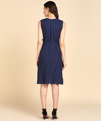 Rudraaksha Stylish Striped Dress For women